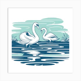 The Lake Art Print