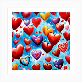 Heart Painting Art Print