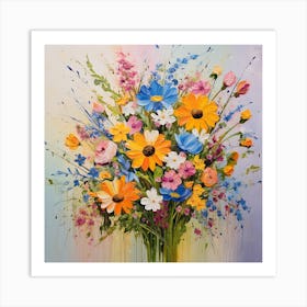 Bouquet Of Flowers Art Print