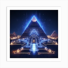 Egyptian Pyramids Art Print