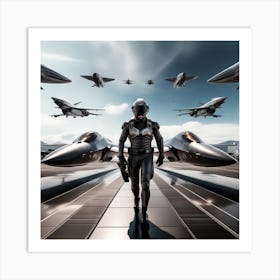 Man In A Space Suit 2 Art Print