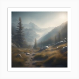 Mountain Landscape 34 Art Print