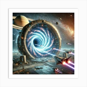 Resonance Rift Wormholes 1024x1024 Art Print