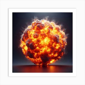 Explosion - Explosion Stock Videos & Royalty-Free Footage 3 Art Print