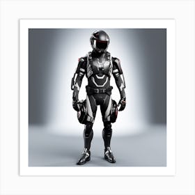 Futuristic Man In Suit 16 Art Print