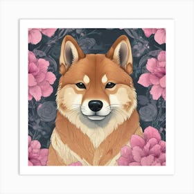 Shiba Inu 42 Art Print