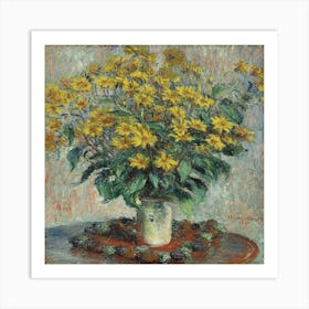 Jerusalem Artichoke Flowers (1880) Art Print