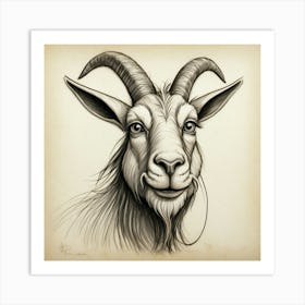 Goat Head 27 Art Print