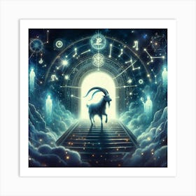 Goat In The Sky 6 Art Print