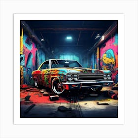 Graffiti Car Art Print