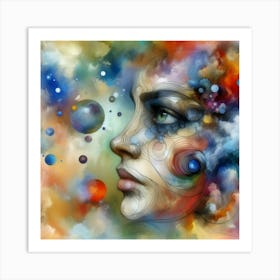 Abstract Of A Woman 2 Art Print