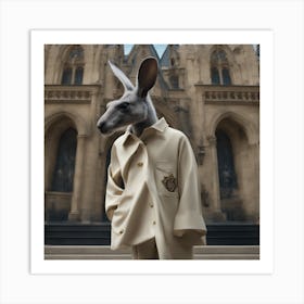 Rabbit In A Suit Art Print