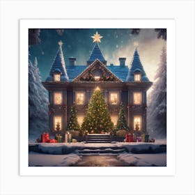 Christmas House 63 Art Print