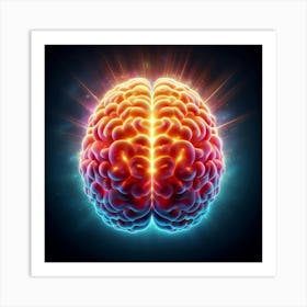 Brain Stock Videos & Royalty-Free Footage 3 Art Print