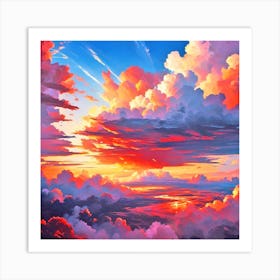 Sunset Clouds 1 Art Print