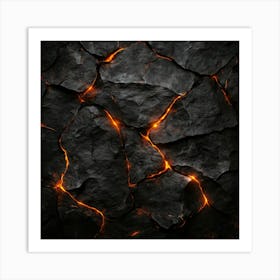 Lava Rock Art Print