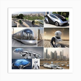 Futuristic Transportation Art Print