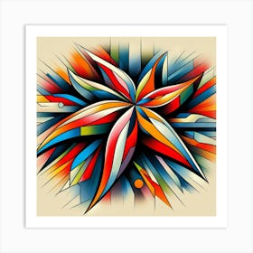 Abstract modernist Starfish 4 Art Print