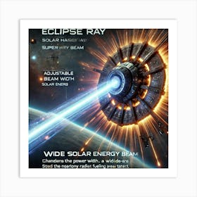 Eclipse Ray Wide Beam Art Print