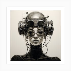 Futuristic Woman 9 Art Print