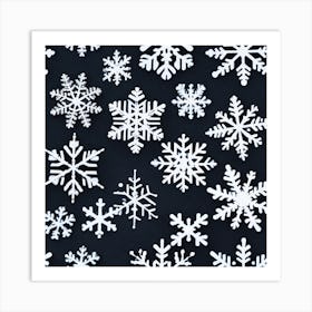 Snowflakes 4 Art Print