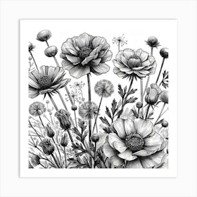 Wildflowers 13 Art Print