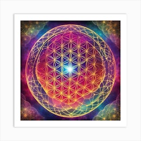 Flower of Life 222 Art Print