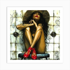 Le Boudoir 6 Art Print