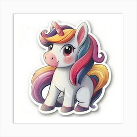 Unicorn Sticker 4 Art Print