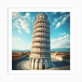 Leaning Tower Of Pisa Art Print