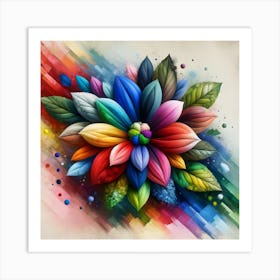 Colorful Flower Art Print