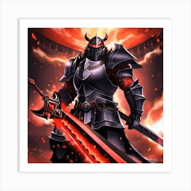 Warrior Zed 2 Art Print