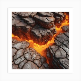 Lava Rock Art Print