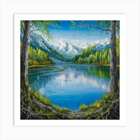 Lake In The Mountains 21 Art Print