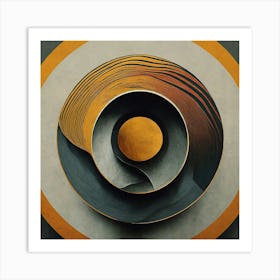 Flowing Stone Tri Tone_#1 Art Print