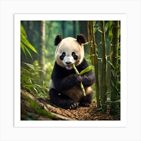 Cute Baby Panda 1 Art Print
