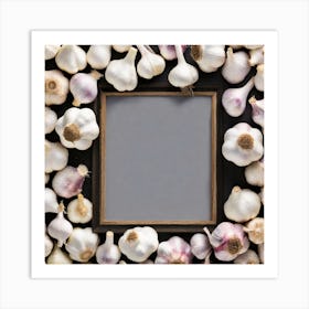 Garlic Frame - Garlic Stock Videos & Royalty-Free Footage Art Print