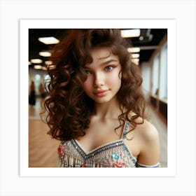 Beautiful Young Woman Art Print