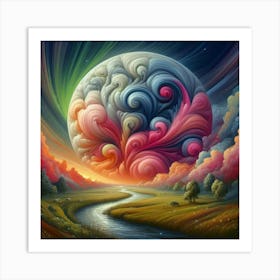 Psychedelic Painting 10 Art Print