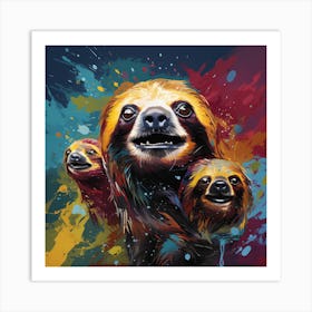 Sloths Art Print