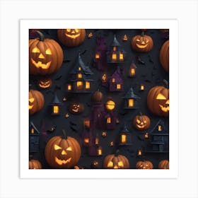 Halloween Pumpkins 6 Art Print