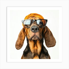 Dog Wearing Sunglasses 3 Art Print