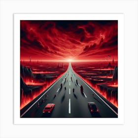 Road To Hell Art Print