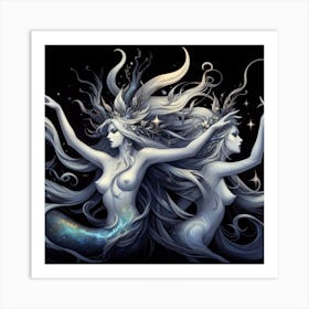 Lilith Of The Sea Art Print