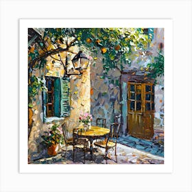 Patio Table And Chairs Art Print