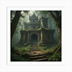 Castle In The Forest 3 Art Print