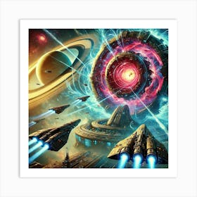 Resonance Rift Gravitational Fields 1024x1024 Art Print