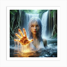 Deep Water Girl Art Print