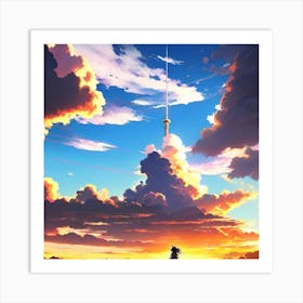 Sky At Sunset Art Print