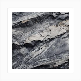 Photography Of The Texture Of A Rugged Mountain Art Print